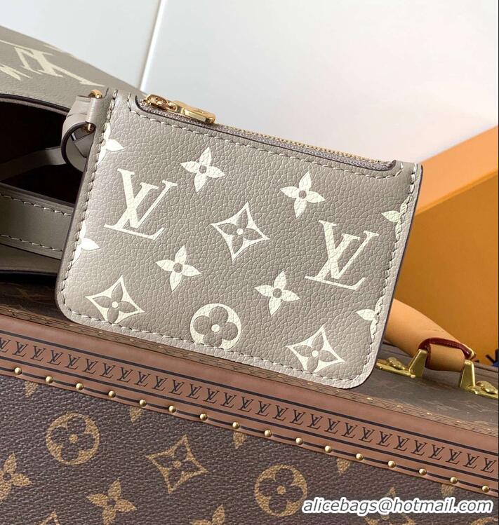Inexpensive Louis Vuitton Monogram Empreinte Leather All In BB Bag M13045 Taupe Gray