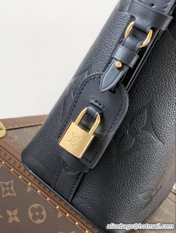 Best Price Louis Vuitton Monogram Empreinte Leather All In BB Bag M13045 Black