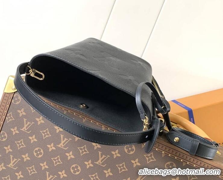 Best Price Louis Vuitton Monogram Empreinte Leather All In BB Bag M13045 Black