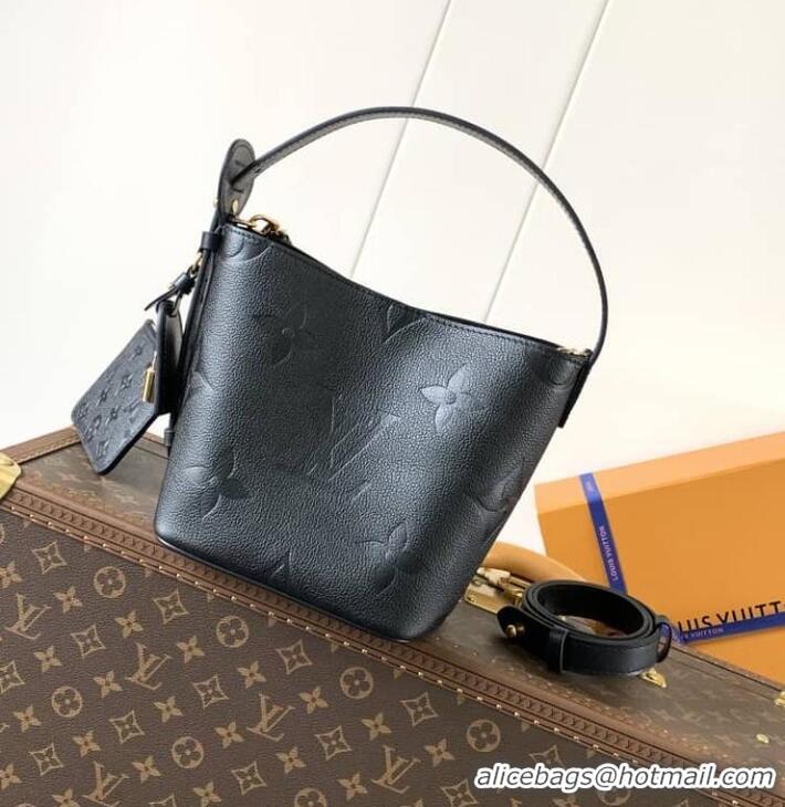 Best Price Louis Vuitton Monogram Empreinte Leather All In BB Bag M13045 Black