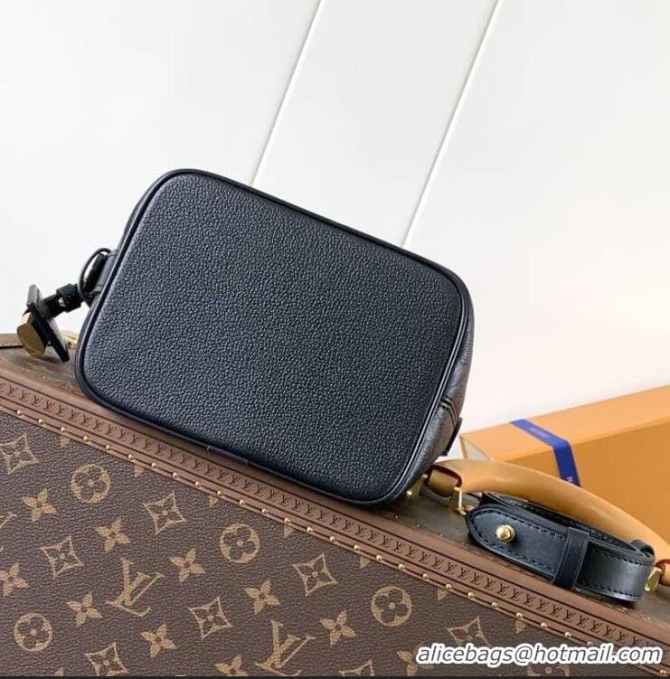 Best Price Louis Vuitton Monogram Empreinte Leather All In BB Bag M13045 Black