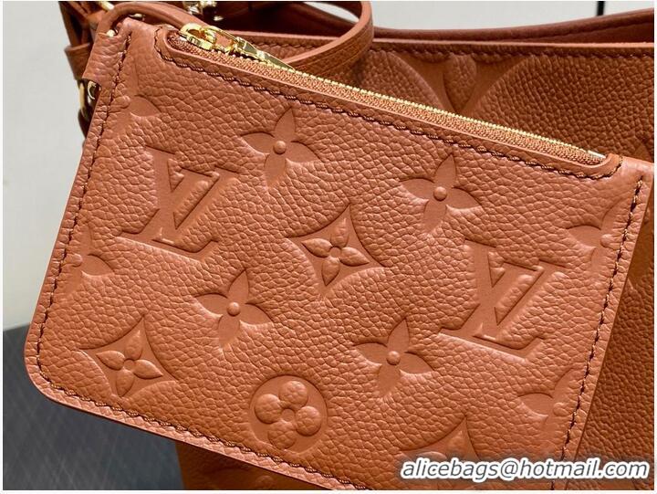 Grade Design Louis Vuitton Monogram Empreinte Leather All In BB Bag M13045 Brown