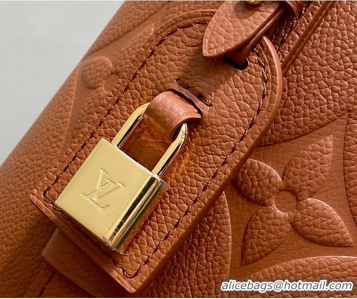 Grade Design Louis Vuitton Monogram Empreinte Leather All In BB Bag M13045 Brown