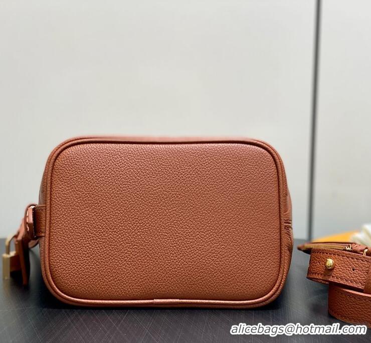Grade Design Louis Vuitton Monogram Empreinte Leather All In BB Bag M13045 Brown