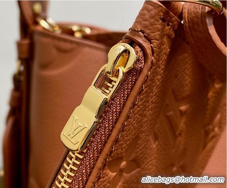 Grade Design Louis Vuitton Monogram Empreinte Leather All In BB Bag M13045 Brown