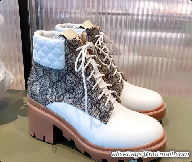 Best Grade Gucci GG Supreme Double G Ankel Boots 60701409