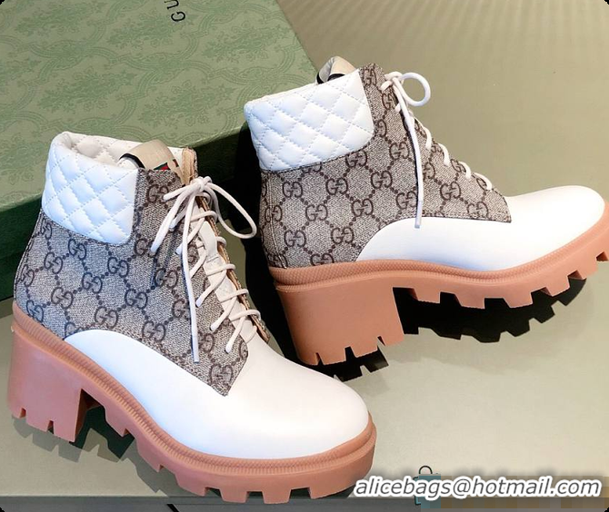 Best Grade Gucci GG Supreme Double G Ankel Boots 60701409