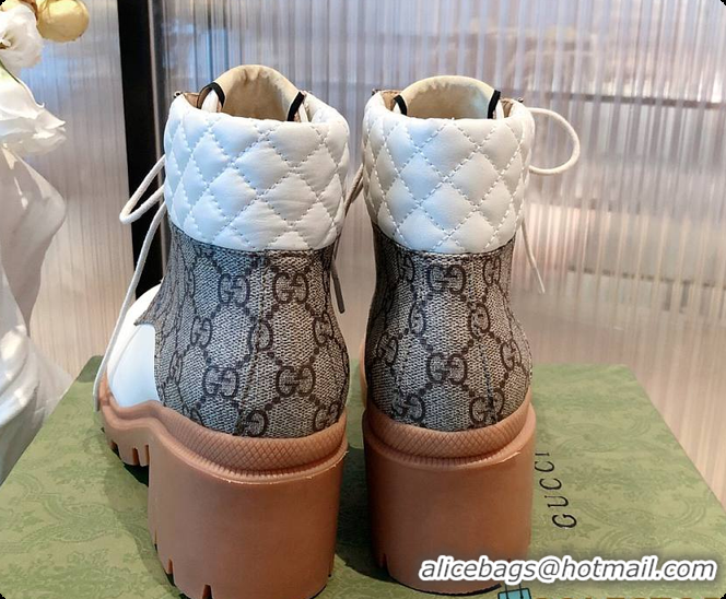 Best Grade Gucci GG Supreme Double G Ankel Boots 60701409