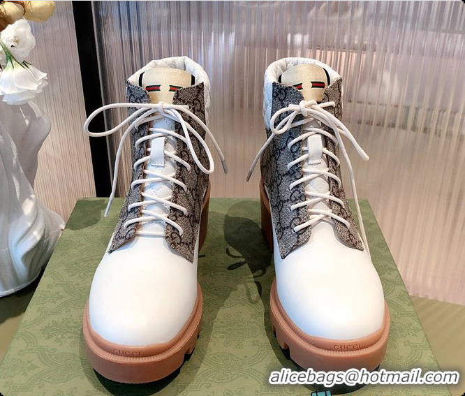 Best Grade Gucci GG Supreme Double G Ankel Boots 60701409