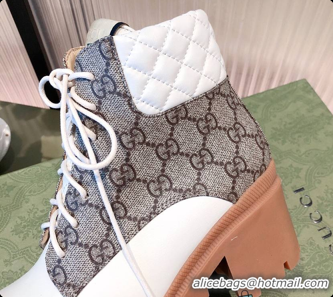 Best Grade Gucci GG Supreme Double G Ankel Boots 60701409