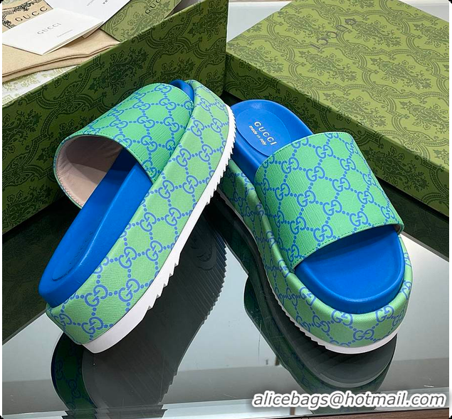 Durable Gucci Spring-Summer 2026 Green/Blue 5.5cm 60701412