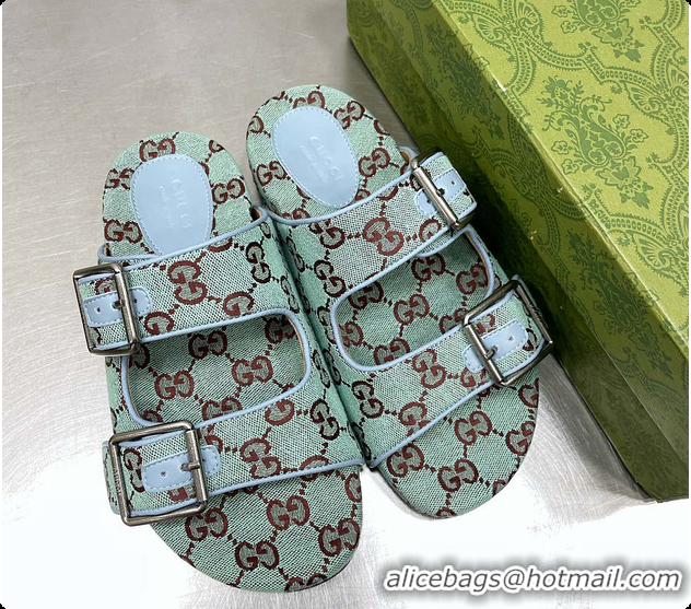 Discount Gucci Slide Mint Sandal With Straps 60701501