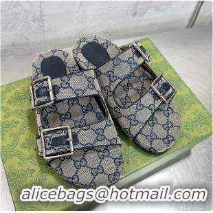 Best Product Gucci Slide Blue Sandal With Straps 60701501