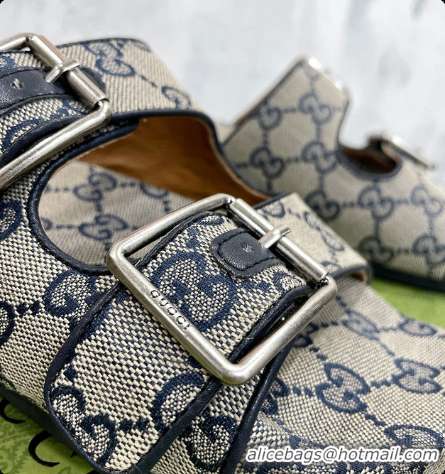 Best Product Gucci Slide Blue Sandal With Straps 60701501
