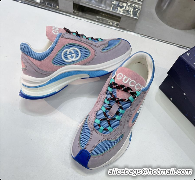 Purchase Gucci Run Sneaker Blue Men/ Women 60701507