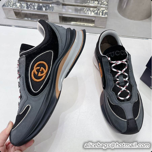 Grade Quality Gucci Run Sneaker Black Men/ Women 60701507