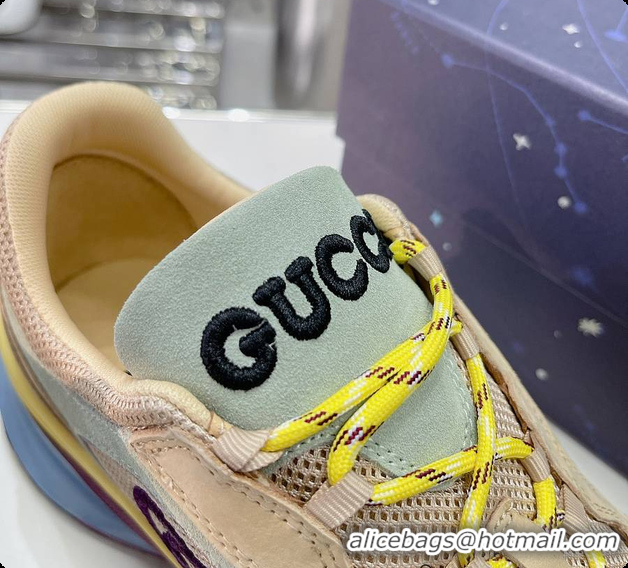 Top Grade Gucci Run Sneaker Yellow Men/ Women 60701507