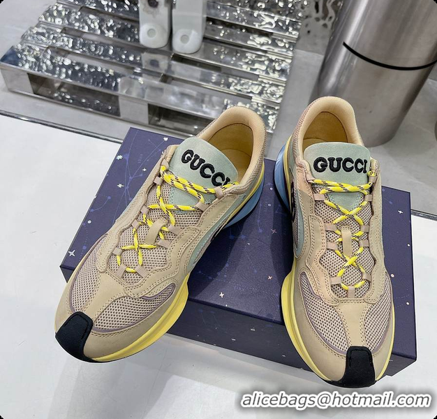 Top Grade Gucci Run Sneaker Yellow Men/ Women 60701507