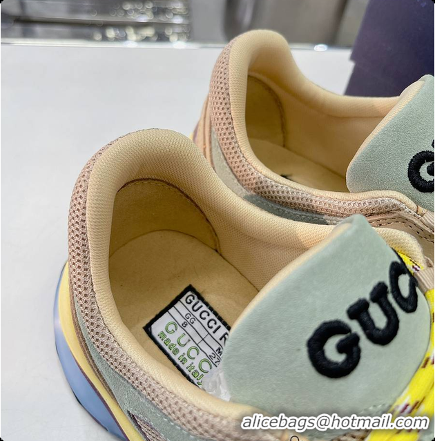 Top Grade Gucci Run Sneaker Yellow Men/ Women 60701507