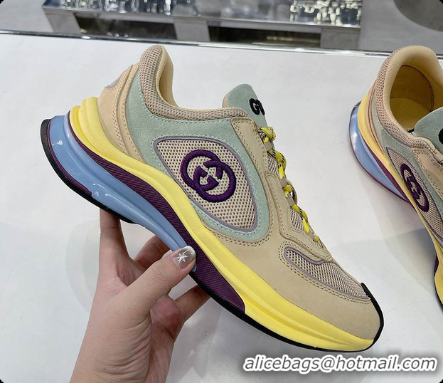 Top Grade Gucci Run Sneaker Yellow Men/ Women 60701507
