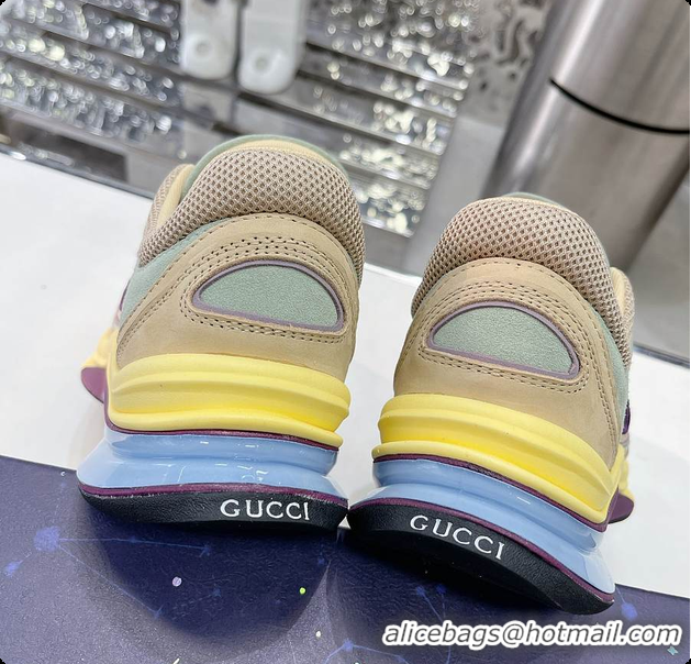 Top Grade Gucci Run Sneaker Yellow Men/ Women 60701507