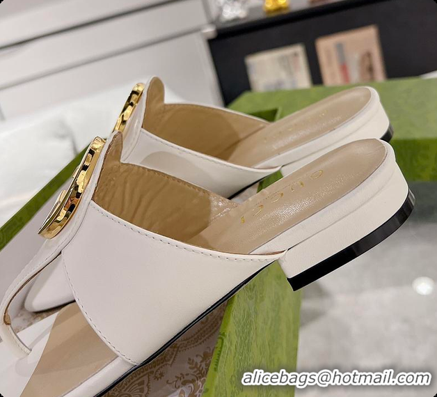 Cheapest Gucci White Blondie Thong Sandals 60701509