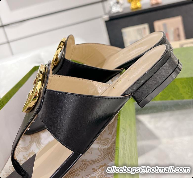 Low Price Gucci Black Blondie Thong Sandals 60701509