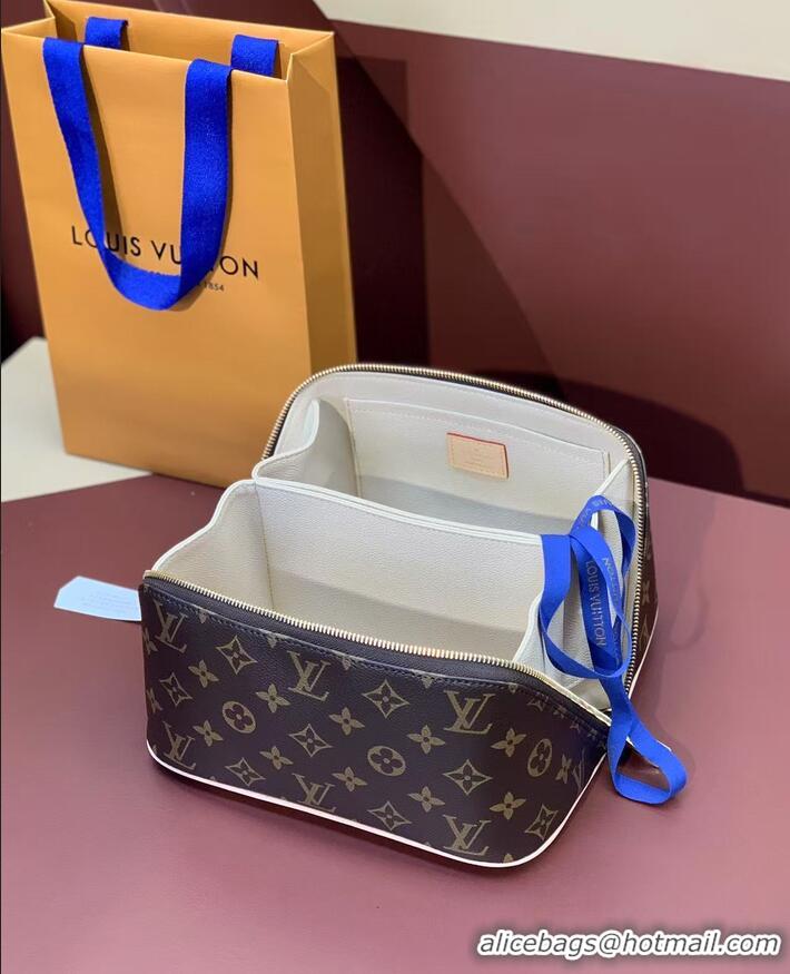 Well Crafted Louis Vuitton Monogram Canvas 2 Compartments Toiletry Bag M11508