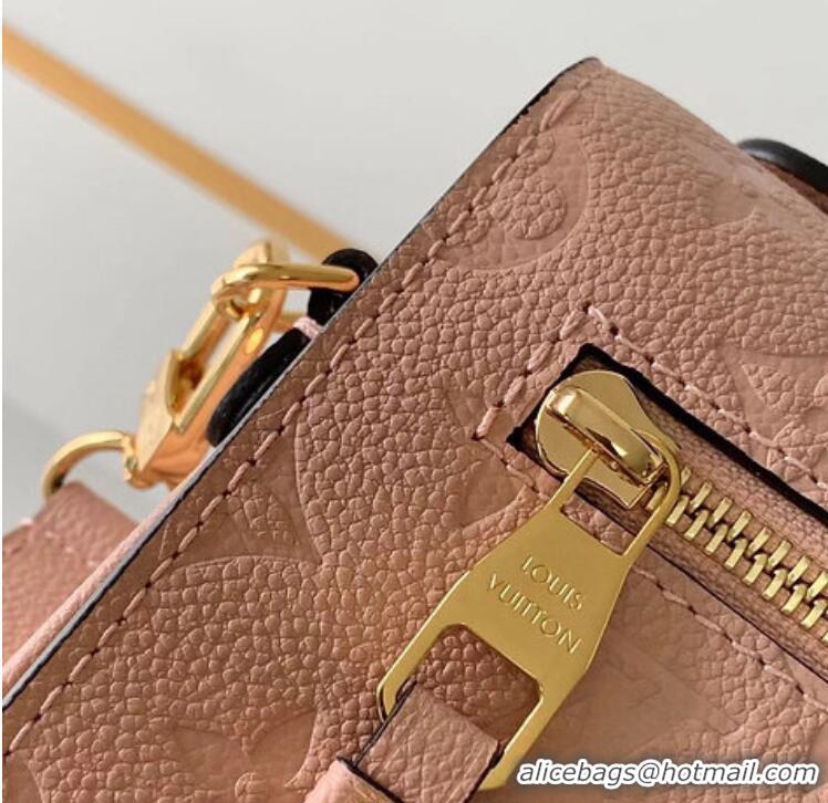 Grade Quality Louis Vuitton Monogram Empreinte Leather Pochette Metis Top Layer Bag M47142 Pink