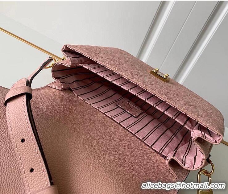 Grade Quality Louis Vuitton Monogram Empreinte Leather Pochette Metis Top Layer Bag M47142 Pink