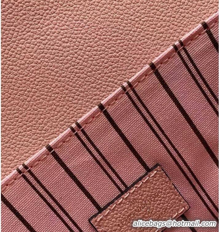 Grade Quality Louis Vuitton Monogram Empreinte Leather Pochette Metis Top Layer Bag M47142 Pink