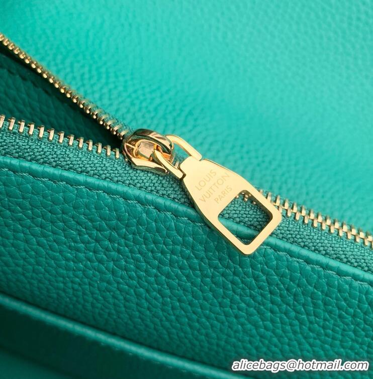 Classic Specials Louis Vuitton Cowhide Leather Capucines Taurillon Bag M26259 Turquoise