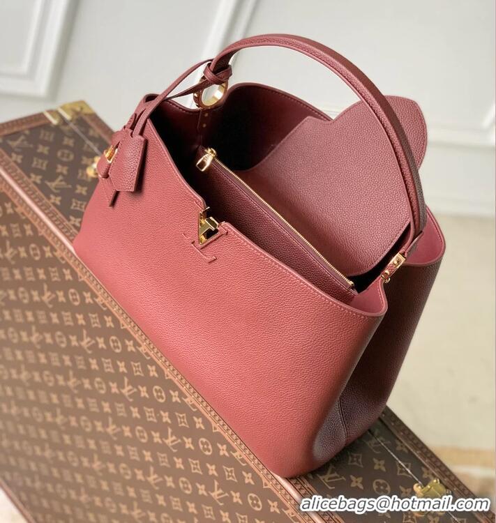 Good Product Louis Vuitton Cowhide Leather Capucines Taurillon Bag M26259 Burgundy