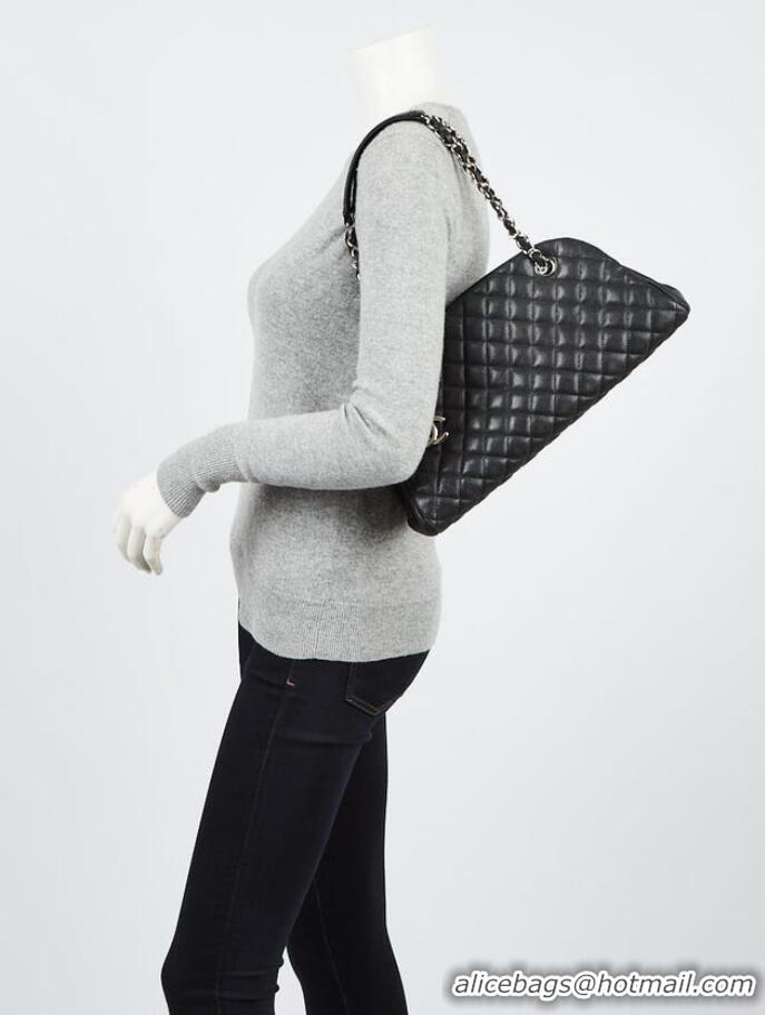 New Design Chanel Quilted Caviar Leather Just Mademoiselle Bowling Bag CH2569 Black
