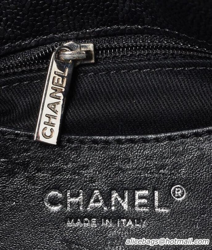 New Design Chanel Quilted Caviar Leather Just Mademoiselle Bowling Bag CH2569 Black