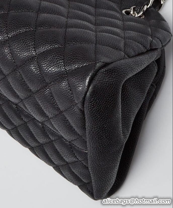 New Design Chanel Quilted Caviar Leather Just Mademoiselle Bowling Bag CH2569 Black