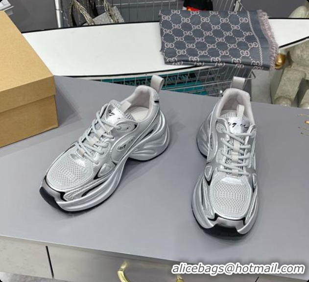 Top Grade Gucci CC Chunky Sneaker Silver 60701602