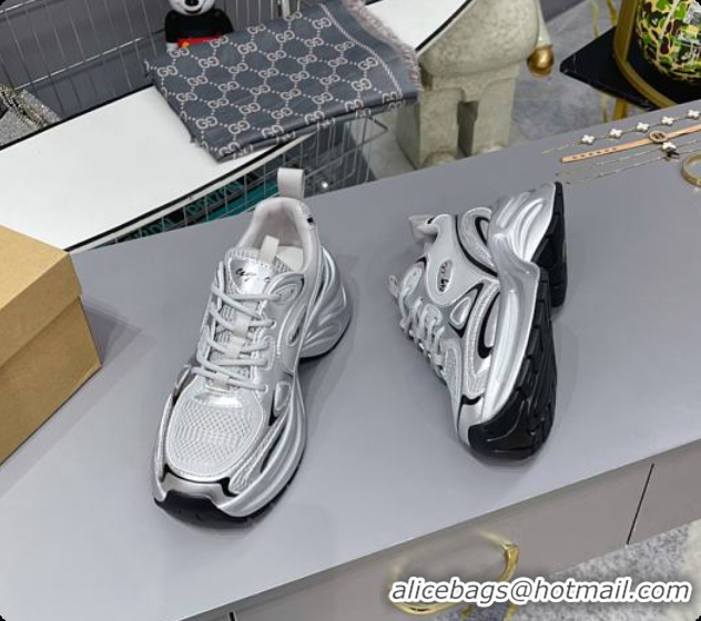 Top Grade Gucci CC Chunky Sneaker Silver 60701602