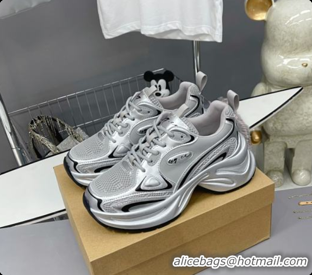 Top Grade Gucci CC Chunky Sneaker Silver 60701602