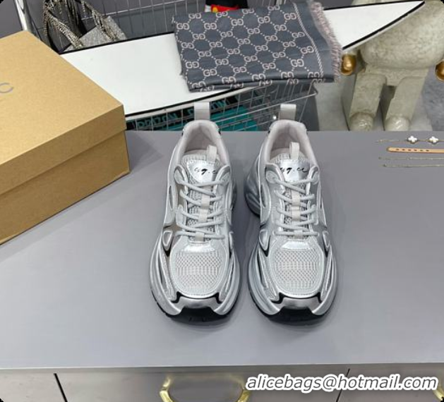 Top Grade Gucci CC Chunky Sneaker Silver 60701602