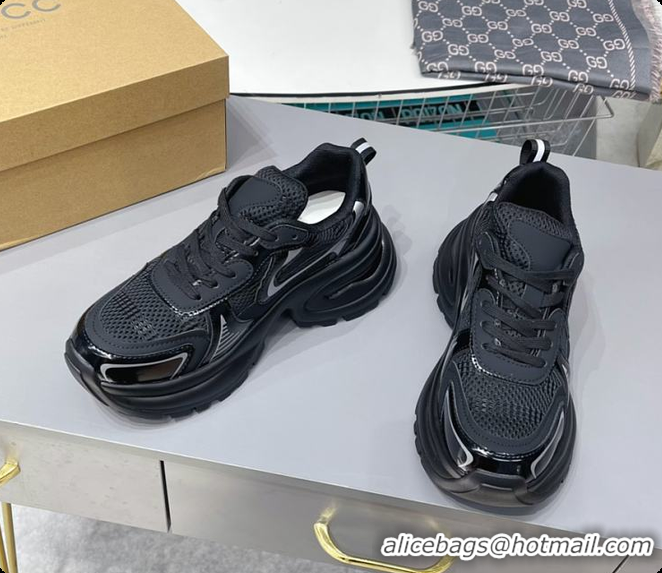 Best Product Gucci CC Chunky Sneaker Black 60701602