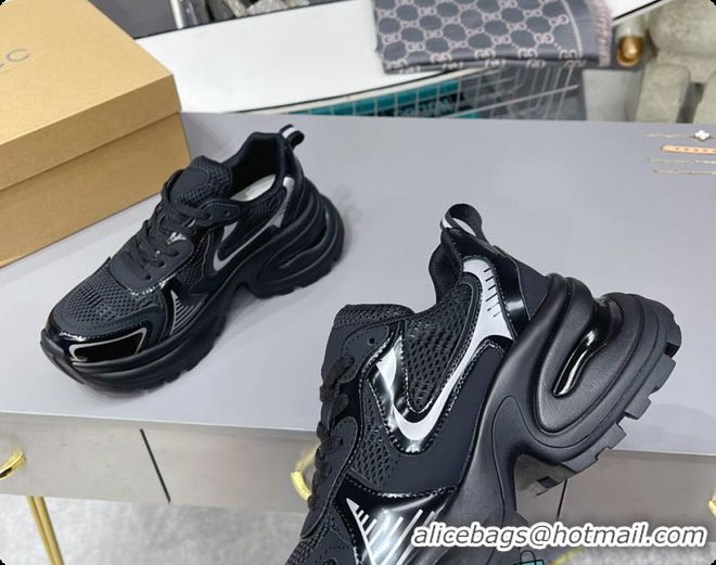 Best Product Gucci CC Chunky Sneaker Black 60701602