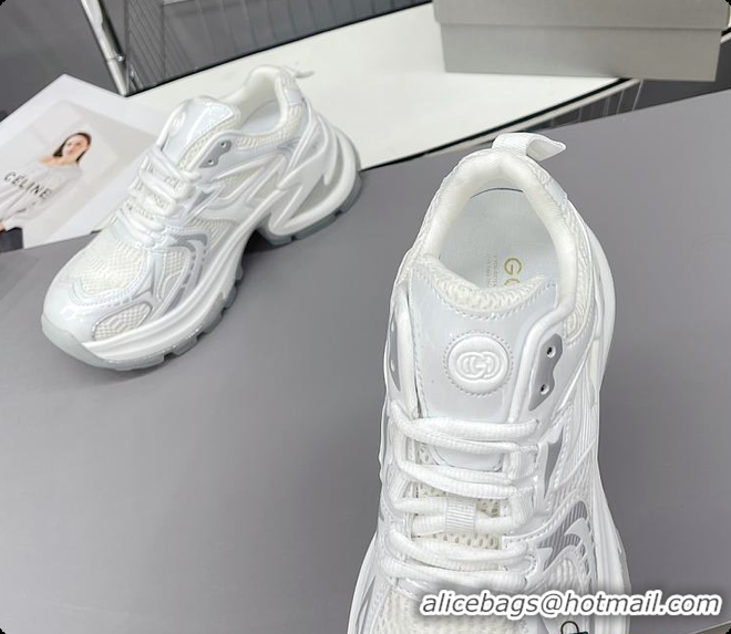 Best Price Gucci CC Chunky Sneaker White 60701602