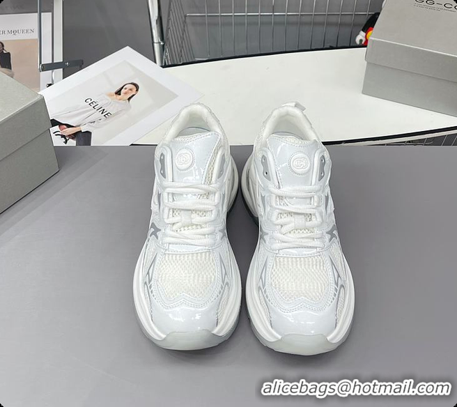 Best Price Gucci CC Chunky Sneaker White 60701602