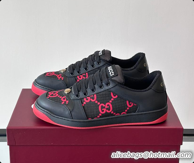 Grade Quality Gucci New Spring Black Red Sneakers 60701606