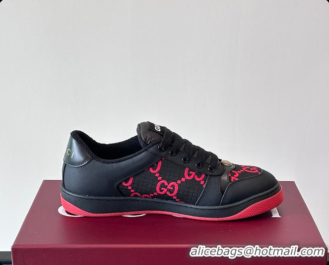 Grade Quality Gucci New Spring Black Red Sneakers 60701606