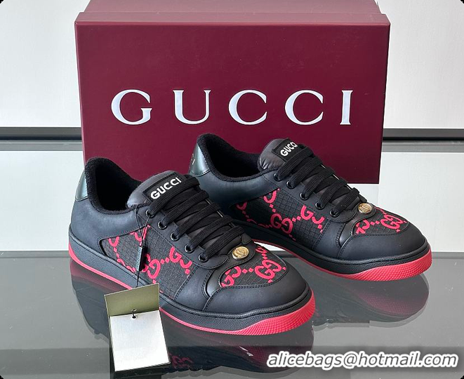 Grade Quality Gucci New Spring Black Red Sneakers 60701606