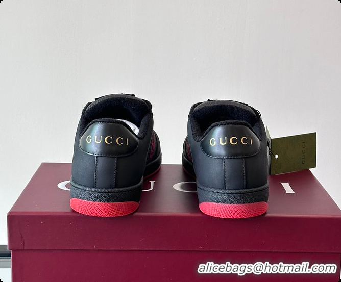 Grade Quality Gucci New Spring Black Red Sneakers 60701606