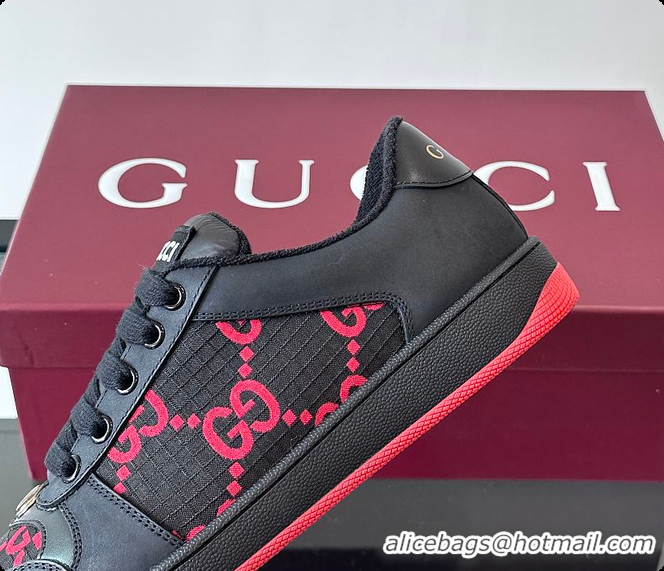 Grade Quality Gucci New Spring Black Red Sneakers 60701606