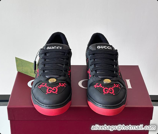 Grade Quality Gucci New Spring Black Red Sneakers 60701606